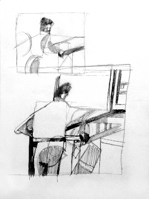 Scraps of Paper and Drawings For Paintings