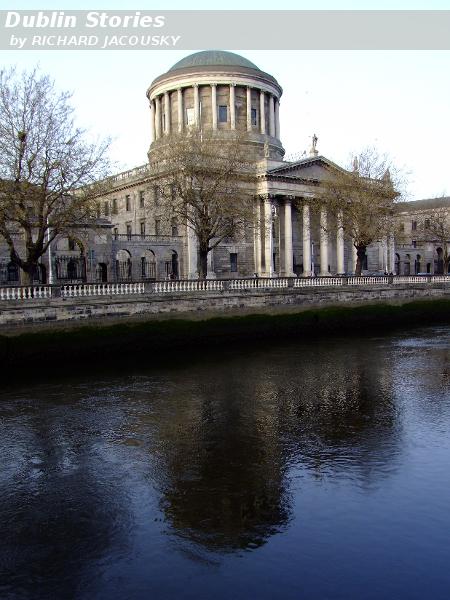 River Liffey near Four Courts - Dublin, Ireland