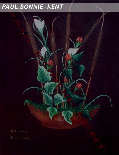 Vase with ivy 