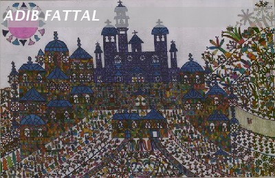 A cross in a church square