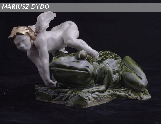 Cupid on frog